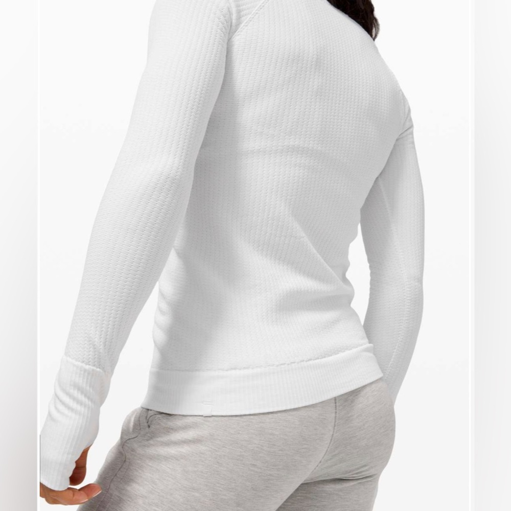 Lululemon Rest Less Pullover~Bubble Dot White - image 4